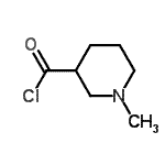 structure of CAS# 193538-44-2, 1-Methyl-3-Piperidinecarbonyl Chloride;1-methylpiperidine-3-carbonyl chloride;3-PIPERIDINECARBONYLCHLORIDE, 1-METHYL-