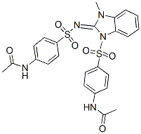 CAS#: 193696-70-7， N-[4-[[1-(4-Acetamidophenyl)Sulfonyl-3-Methylbenzimidazol-2-Ylidene]Amino]Sulfonylphenyl]Acetamide