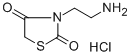 structure of CAS# 19382-49-1, 3-(2-Aminoethyl)Thiazolidine-2,4-Dione Hydrochloride;3-(2-Aminoethyl)Thiazolidine-2,4-Dione Chloride;3-(2-Aminoethyl)Thiazolidine-2,4-Quinone Chloride;Nsc65275