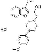 CAS#: 194099-60-0， 1-(3-Ethyl-1-Benzofuran-2-Yl)-2-[4-(4-Methoxyphenyl)Piperazin-1-Yl]Ethanol Hydrochloride