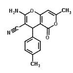CAS#: 194282-74-1， 2-Amino-7-Methyl-4-(4-Methylphenyl)-5-Oxo-4H,5H-Pyrano[4,3-b]Pyran-3-Carbonitrile