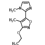 CAS#: 194286-92-5， 3-Ethoxy-4-Methyl-5-(1-Methyl-1H-Imidazol-2-Yl)-1,2-Oxazole