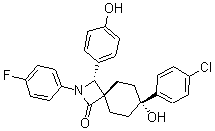 CAS#: 194423-53-5， (3R,4beta,7alpha)-7-(4-Chlorophenyl)-2-(4-Fluorophenyl)-7-Hydroxy-3-(4-Hydroxyphenyl)-2-Azaspiro[3.5]Nonan-1-One