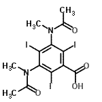 CAS#: 1949-44-6， 3,5-Bis[Acetyl(Methyl)Amino]-2,4,6-Triiodobenzoic Acid