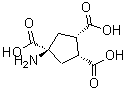 结构式 CAS# 194918-76-8, (1R,2S,4S)-4-氨基-1,2,4-环戊烷三羧酸