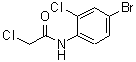 structure of CAS# 195372-57-7, N-(4-Bromo-2-Chlorophenyl)-2-Chloroacetamide;ACETAMIDE,N-(4-BROMO-2-CHLOROPHENYL)-2-CHLORO-;N-(4-bromo-2-chlorophenyl)-2-chloroacetamide;MFCD00157385