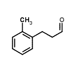 结构式 CAS# 19564-40-0, 3-(2-甲基苯基)丙醛