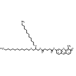 structure of CAS# 195833-46-6, 2,3-Bis(Dodecyloxy)Propyl 4-Methyl-3-Oxo-3H-Phenoxazin-7-Yl Glutarate;1,2-Di-O-<wbr>lauryl-ra<wbr>c-glycero<wbr>-3-(gluta<wbr>ric acid <wbr>6-methylr<wbr>esorufin <wbr>ester);Lipase Substrate chromogenic;LIPASESUBSTRATECHROMOGENIC