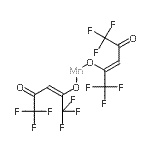 structure of CAS# 19648-86-3, Manganese(2+) (2E)-1,1,1,5,5,5-Hexafluoro-4-Oxo-2-Penten-2-Olate (2Z)-1,1,1,5,5,5-Hexafluoro-4-Oxo-2-Penten-2-Olate (1:1:1);Hexafluoroacetylacetonato manganese(II);Manganese hexafluoroacetylacetonate;Manganese(II) hexafluoroacetylacetonate 97%
