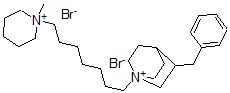 CAS#: 19653-55-5， 8-Benzyl-1-[7-(1-Methyl-3,4,5,6-Tetrahydro-2H-Pyridin-1-Yl)Heptyl]-1-Azoniabicyclo[2.2.2]Octane Dibromide