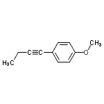 结构式 CAS# 197250-99-0, 1-(1-丁炔-1-基)-4-甲氧基苯
