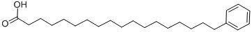 structure of CAS# 19740-00-2, Benzeneoctadecanoicacid;18-Phenylstearic Acid;Benzeneoctadecanoic Acid;Ai3-11543