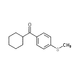 结构式 CAS# 197439-30-8, 环己基[4-(甲硫基)苯基]甲酮
