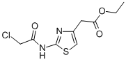 structure of CAS# 19749-93-0, 2-[(2-Chloroacetyl)Amino]-4-Thiazoleacetic Acid Ethyl Ester;Ethyl 2-[2-[(2-Chloroacetyl)Amino]Thiazol-4-Yl]Acetate;2-[2-[(2-Chloro-1-Oxoethyl)Amino]-4-Thiazolyl]Acetic Acid Ethyl Ester;2-[2-[(2-Chloroacetyl)Amino]Thiazol-4-Yl]Acetic Acid Ethyl Ester