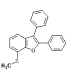 CAS#: 197588-27-5， 7-(Methylsulfanyl)-2,3-Diphenyl-1-Benzofuran