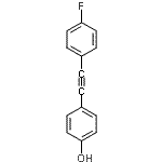 结构式 CAS# 197770-48-2, 4-[(4-氟苯基)乙炔基]苯酚