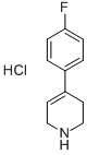 结构式 CAS# 1978-61-6, 4-(4-氟苯基)-1,2,3,6-四氢吡啶盐酸盐