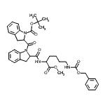 CAS#: 198016-44-3， 2-Methyl-2-Propanyl 2-({2-[(6-{[(Benzyloxy)Carbonyl]Amino}-1-Methoxy-1-Oxo-2-Hexanyl)Carbamoyl]-2,3-Dihydro-1H-Indol-1-Yl}Carbonyl)-1-Indolinecarboxylate