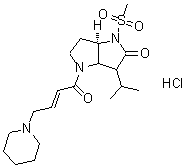 CAS#: 198062-54-3， (6aR)-3-Isopropyl-1-(Methylsulfonyl)-4-[(2E)-4-(1-Piperidinyl)-2-Butenoyl]Hexahydropyrrolo[3,2-b]Pyrrol-2(1H)-One Hydrochloride (1:1)