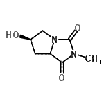 CAS#: 198084-55-8， (6R)-6-Hydroxy-2-Methyltetrahydro-1H-Pyrrolo[1,2-c]Imidazole-1,3(2H)-Dione