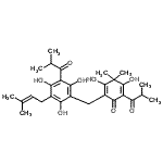 CAS#: 19809-78-0， 3,5-Dihydroxy-4,4-Dimethyl-2-(2-Methylpropanoyl)-6-[[2,4,6-Trihydroxy-3-(3-Methylbut-2-Enyl)-5-(2-Methylpropanoyl)Phenyl]Methyl]Cyclohexa-2,5-Dien-1-One
