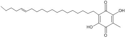 structure of CAS# 19833-20-6, Maesaquinone;2,5-Dihydroxy-3-Methyl-6-Nonadec-14-Enylcyclohexa-2,5-Diene-1,4-Dione;2,5-Dihydroxy-3-Methyl-6-[(E)-Nonadec-14-Enyl]-1,4-Benzoquinone;2,5-Dihydroxy-3-Methyl-6-Nonadec-14-Enyl-1,4-Benzoquinone