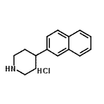 structure of CAS# 198334-39-3, 4-(2-Naphthyl)Piperidine Hydrochloride (1:1);4-(2-Naphthyl)piperidine hydrochloride;4-(2-naphthyl)piperidine, chloride;4-(naphthalen-2-yl)piperidine hydrochloride