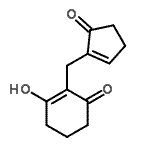 CAS#: 19835-58-6， 3-Hydroxy-2-[(5-Oxo-1-Cyclopenten-1-Yl)Methyl]-2-Cyclohexen-1-One