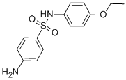 structure of CAS# 19837-75-3, 4-Amino-N-(4-Ethoxyphenyl)-Benzenesulfonamide;Aronis022695;Zinc00286774;Mls000026920