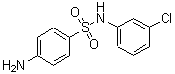 structure of CAS# 19837-81-1, 4-Amino-N-(3-Chlorophenyl)-Benzenesulfonamide;Zinc03240093