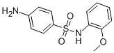 structure of CAS# 19837-84-4, 4-Amino-N-(2-Methoxyphenyl)-Benzenesulfonamide;Ak-968/40039080;Benzenesulfonamide, 4-Amino-N-(2-Methoxyphenyl)-;P-Sulphanilanisidide