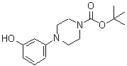 结构式 CAS# 198627-86-0, 4-(3-羟基苯基)-1-哌嗪羧酸叔丁酯