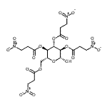 CAS#: 19896-10-7， 2,3,4,6-Tetrakis-O-(3-Nitropropanoyl)-beta-D-Glucopyranose