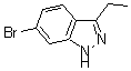 structure of CAS# 199172-01-5, 6-Bromo-3-Ethyl-1H-Indazole