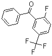 structure of CAS# 199292-40-5, [2-Fluoro-5-(Trifluoromethyl)Phenyl]Phenyl-Methanone;[2-Fluoro-5-(Trifluoromethyl)Phenyl]-Phenyl-Methanone;Zinc00156147;Jrd-0547