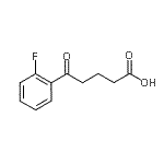 结构式 CAS# 199664-70-5, 5-(2-氟苯基)-5-氧代戊酸