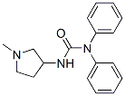 CAS 登录号：19985-21-8， 3-(1-甲基-3-吡咯烷基)-1,1-二苯基脲