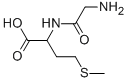 structure of CAS# 1999-34-4, Glycyl-DL-Methionine;2-[(2-Aminoacetyl)Amino]-4-Methylsulfanyl-Butanoic Acid;2-[(2-Amino-1-Oxoethyl)Amino]-4-(Methylthio)Butanoic Acid;2-(Glycylamino)-4-(Methylthio)Butyric Acid