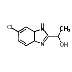 结构式 CAS# 20033-96-9, 1-(5-氯-1H-苯并咪唑-2-基)乙醇