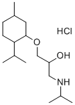 结构式 CAS# 20041-47-8, 1-(异丙基氨基)-3-(P-薄荷-3-基氧基)-2-丙醇盐酸盐