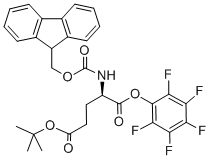 structure of CAS# 200616-21-3, Fmoc-D-Glu(Otbu)-Opfp;(R)-5-Tert-Butyl 1-Perfluorophenyl 2-(((9H-Fluoren-9-Yl)Methoxy)Carbonylamino)Pentanedioate