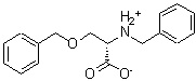 structure of CAS# 201209-83-8, (2S)-2-(Benzylamino)-3-phenylmethoxypropanoic acid;Benzyl-O-benzyl-serine methyl ester;ZINC02575103