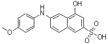CAS#: 201235-52-1， 4-Hydroxy-6-[(4-Methoxyphenyl)Amino]-2-Naphthalenesulfonic Acid