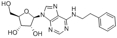structure of CAS# 20125-39-7, N6-(2-Phenylethyl)Adenosine;2-(Hydroxymethyl)-5-[6-(2-Phenylethylamino)Purin-9-Yl]Tetrahydrofuran-3,4-Diol;2-(Hydroxymethyl)-5-[6-(2-Phenylethylamino)-9-Purinyl]Tetrahydrofuran-3,4-Diol;2-Methylol-5-[6-(2-Phenylethylamino)Purin-9-Yl]Tetrahydrofuran-3,4-Diol