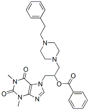 CAS#: 20153-86-0， 7-[2-(Benzoyloxy)-3-[4-(2-Phenylethyl)-1-Piperazinyl]Propyl]-1,3-Dimethyl-7H-Purine-2,6(1H,3H)-Dione