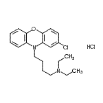 CAS 登录号:201788-90-1, 4-(2-氯-10H-吩恶嗪-10-基)-N,N-二乙基-1-丁胺盐酸盐(1:1)