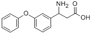 structure of CAS# 202131-32-6, beta-Amino-3-Phenoxy-Benzenepropanoic Acid;3-(3-PHENOXYPHENYL)-DL-BETA-ALANINE