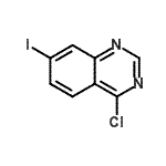 结构式 CAS# 202197-78-2, 4-氯-7-碘喹唑啉
