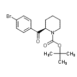 CAS#: 203056-20-6， 2-Methyl-2-Propanyl (2R)-2-(4-Bromobenzoyl)-1-Piperidinecarboxylate