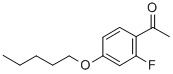 structure of CAS# 203066-99-3, 1-[2-Fluoro-4-(Pentyloxy)Phenyl]-Ethanone;2'-FLUORO-4'-N-PENTYLOXYACETOPHENONE;2-FLUORO-4-N-PENTYLOXYACETOPHENONE;2'-FLUORO-4'-PENTYLOXYACETOPHENONE